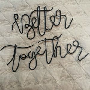 Better Together Wire Wall Art